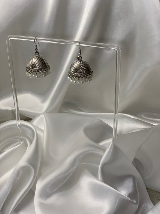 Hira - Silver Jhumki