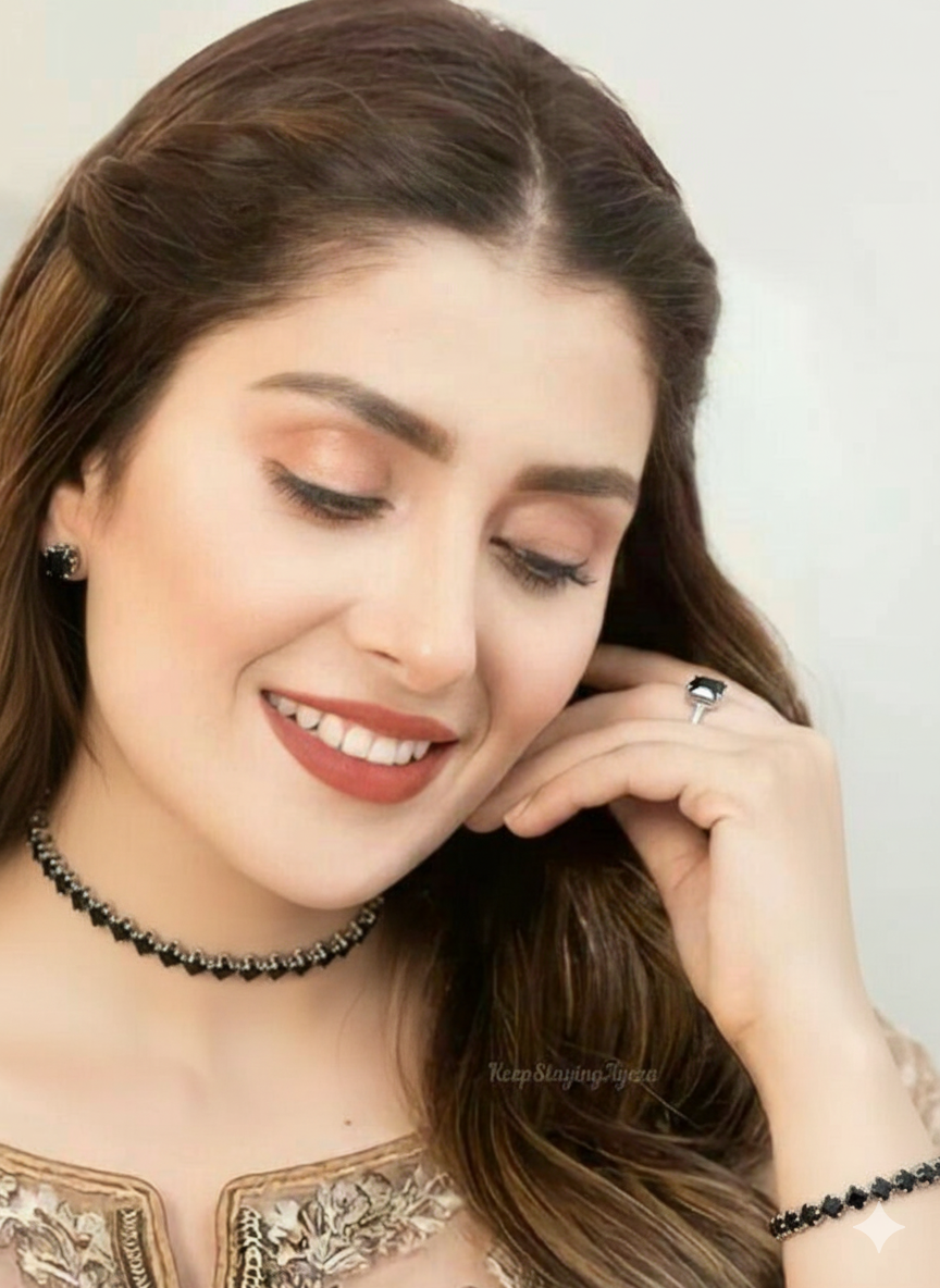 Dazzling Set-(black and silver)