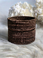 thread bangles brown