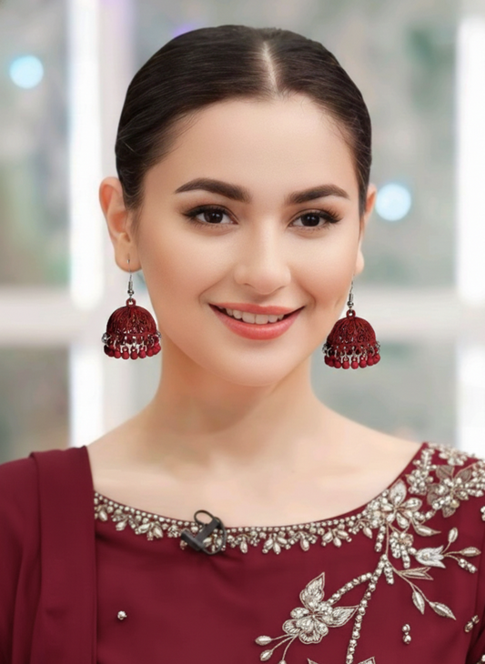 Matt Jhumka maroon- (Zartabbano)