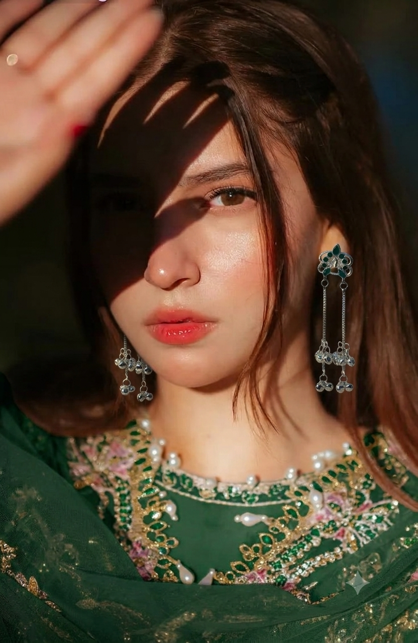 Patang (Green and silver)