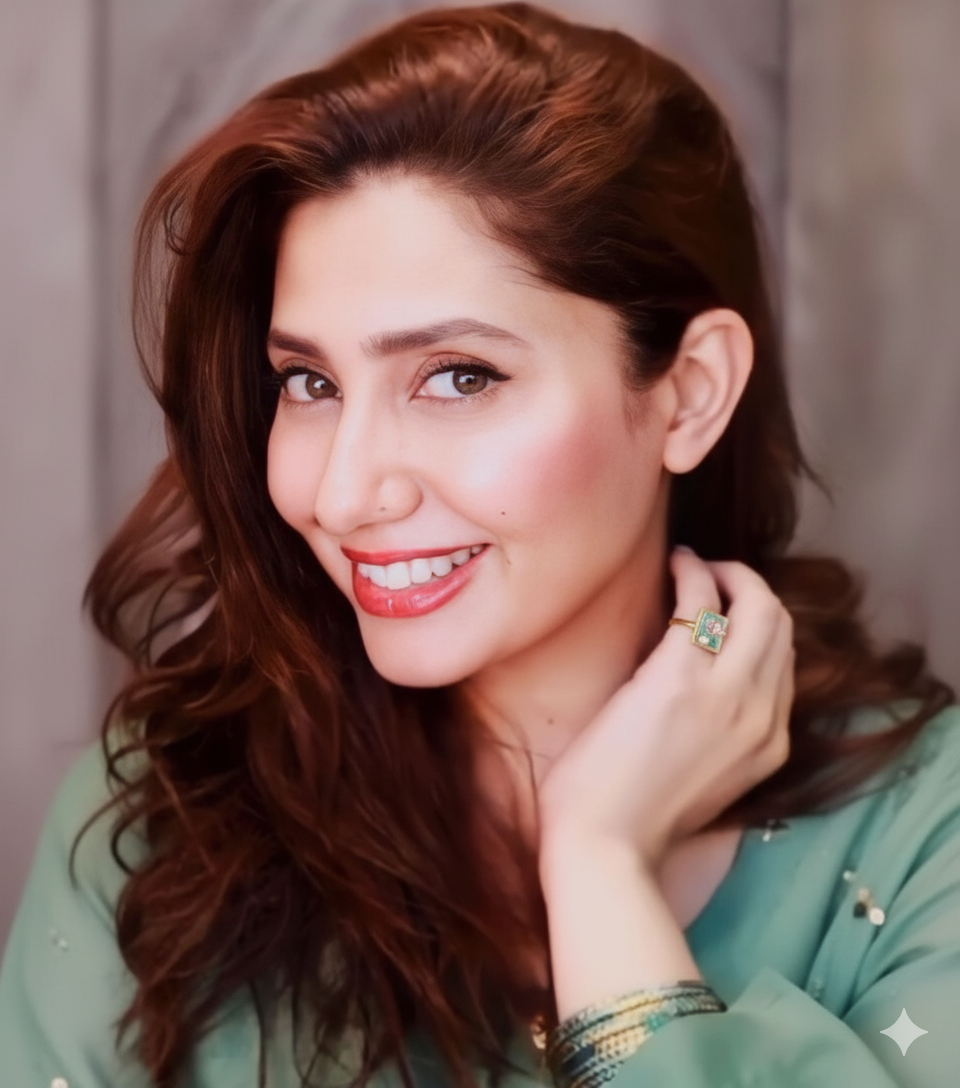 Enamel pearl ring (turquoise-flower bead)