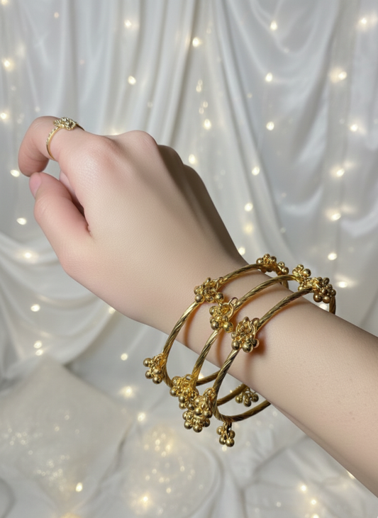 Viral Ghungroo bangles gold