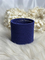 thread bangles navy blue