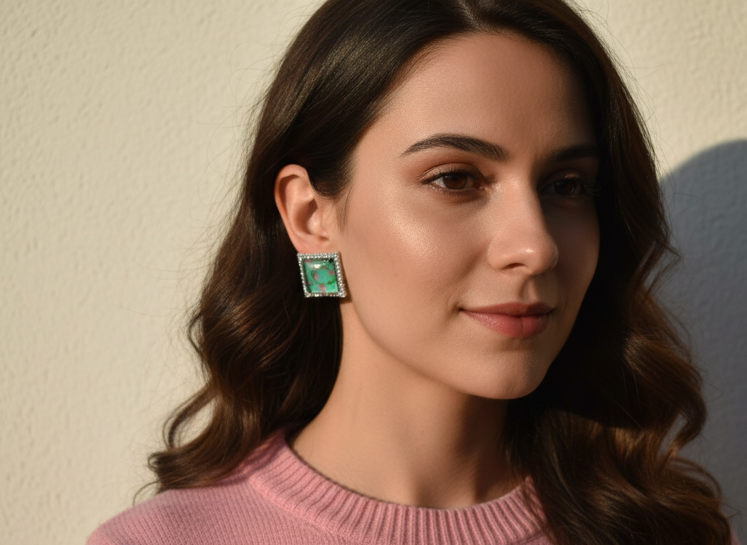 Summer Breeze earrings - Aqua Blue