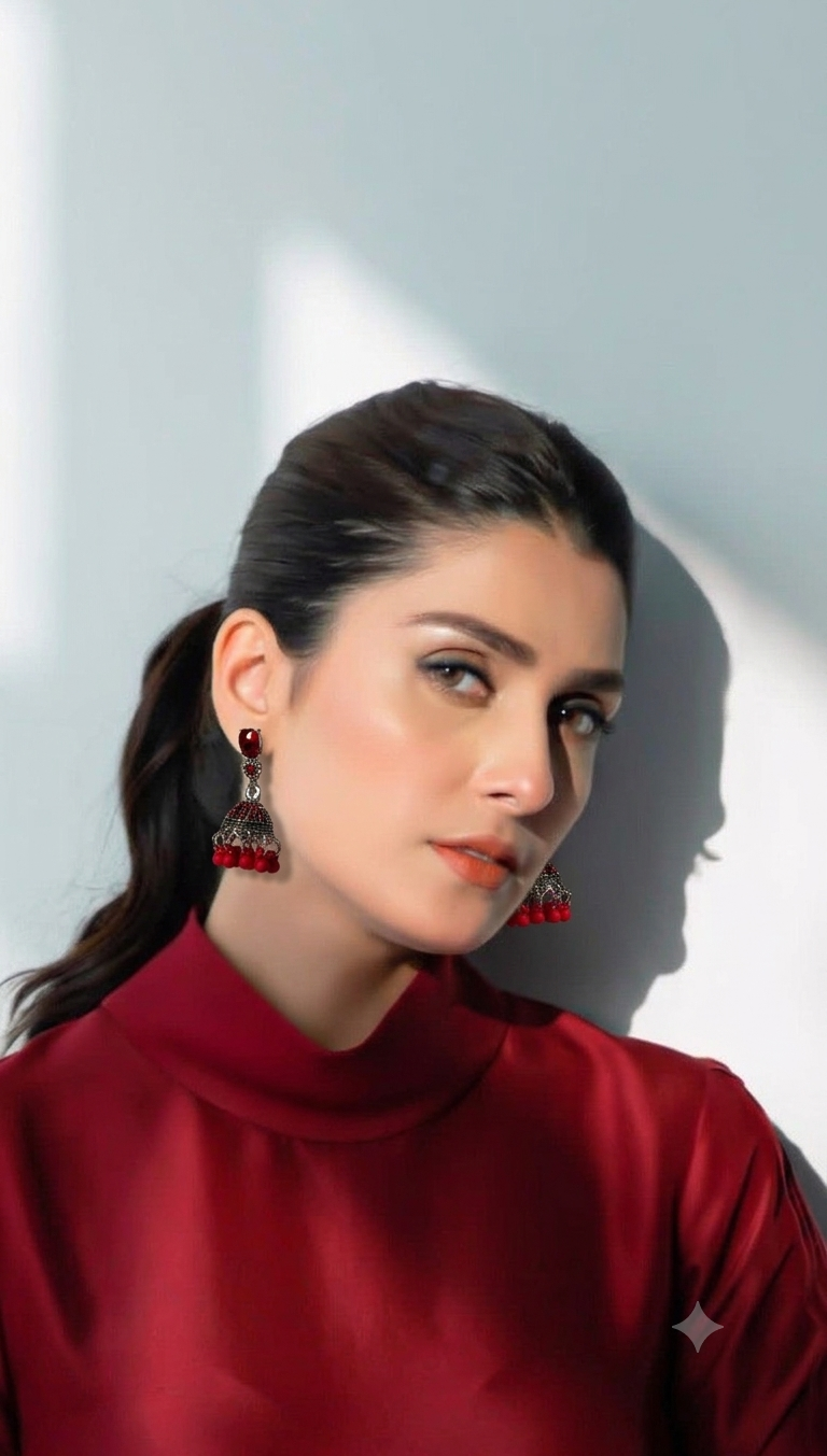 Zanabi Jhumki (Red)