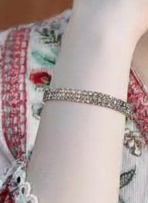 Shimmer bracelet silver(Mahnoorbano)