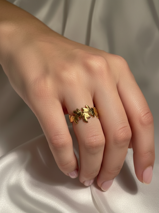 Gold Ring (floral)