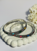 Karra silver and multi- diamond