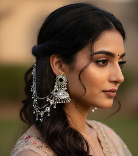 Gol phool teen lari saharay silver(Mahbano)