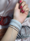 Basant bangles- 12 bangles white