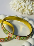 Karra- green and peach (gold)