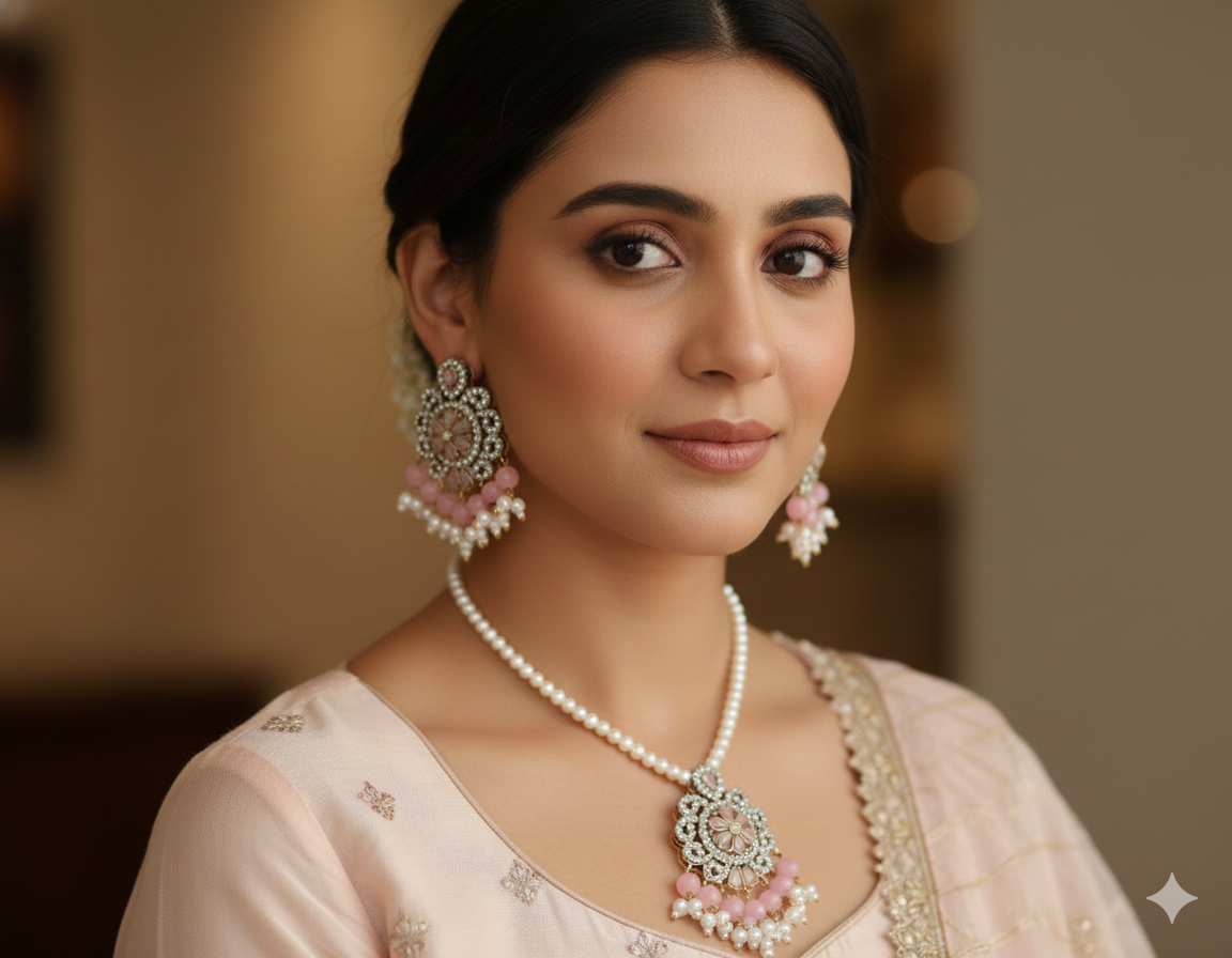 Shahi Collection Set- Pink Beads