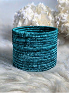 thread bangles turquoise