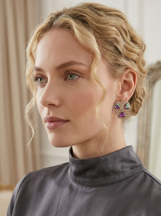 Prism Petals eid collection- gold holographic