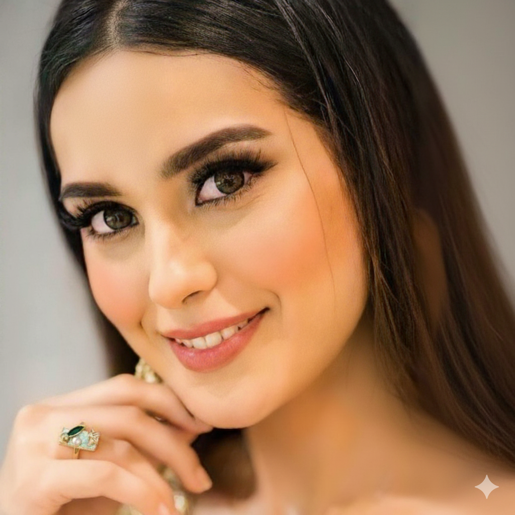 Enamel pearl ring (rectangle-turquoise)