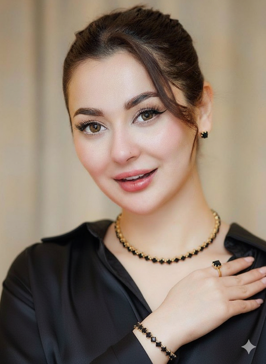 Dazzling Set-(black and gold)