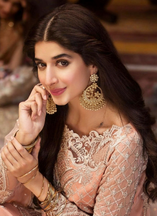 Phool Earring rose gold(Mahbano)