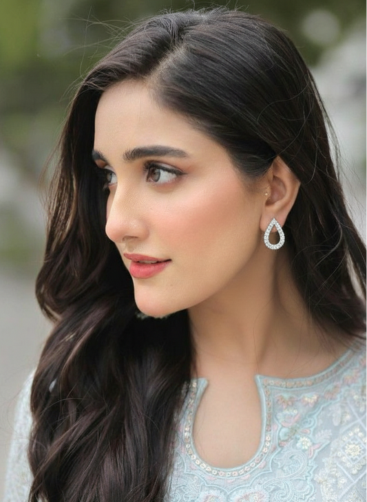 Droplet silver Earrings (Zartabbano)