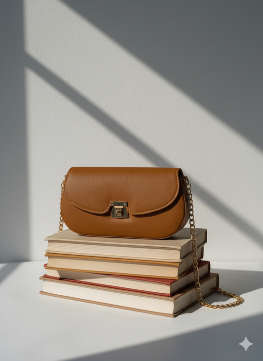 SWK-2 Brown Clutch Bag