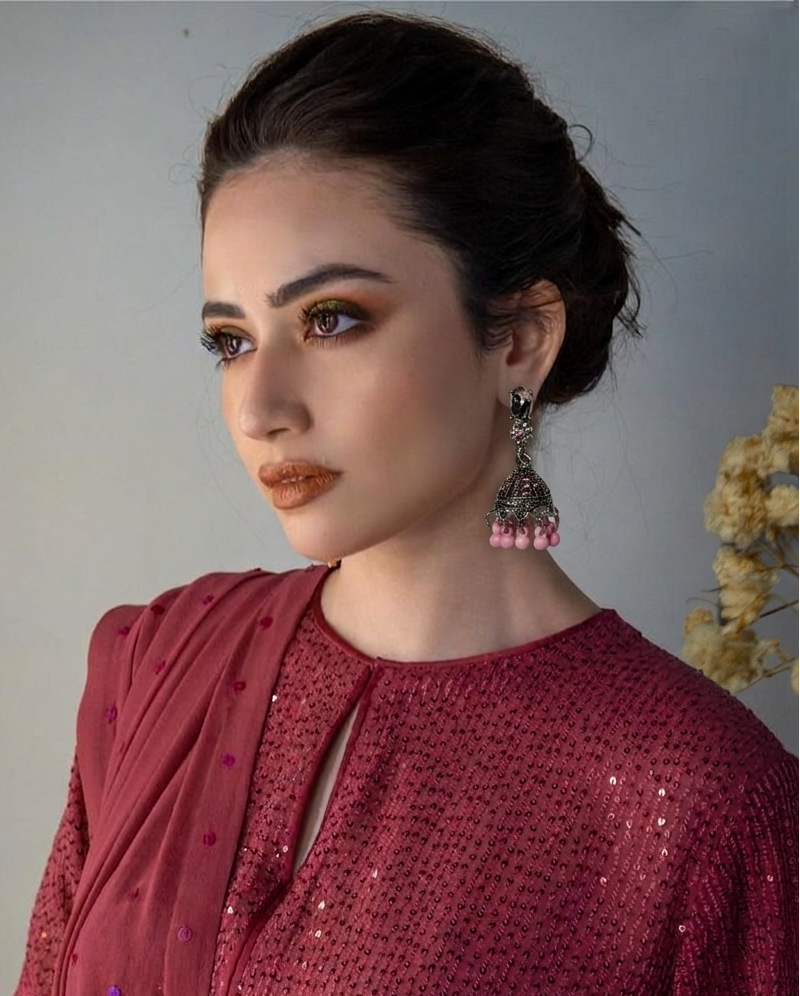 Zanabi Jhumki (Pink)