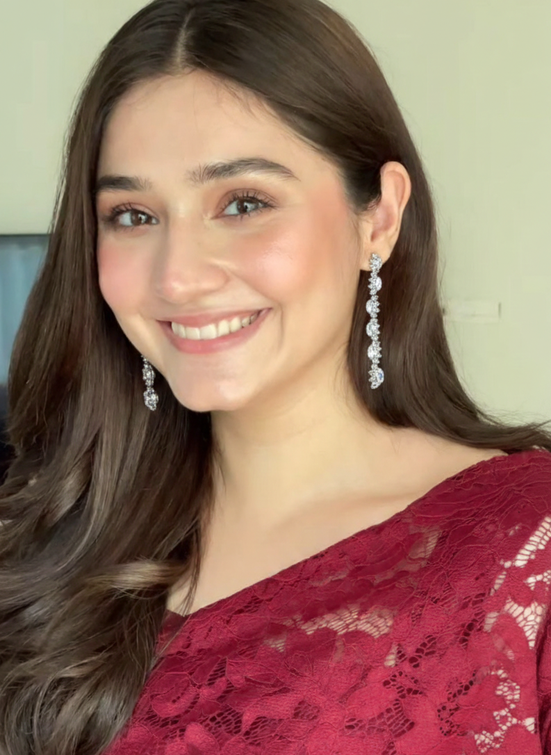 Dur-e-Fishan earrings- silver(Mahnoorbano)