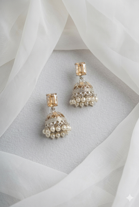 Nayab Jhumki (Champagne)