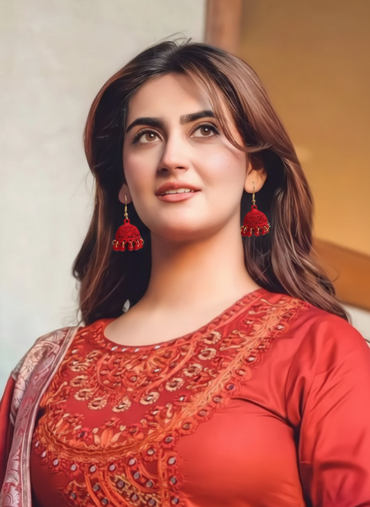 matt jhumki red(Sheharbano)