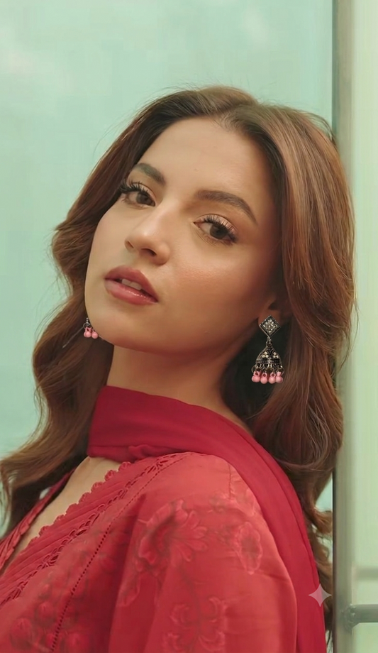 Chakoor Jhumkay (Pink)