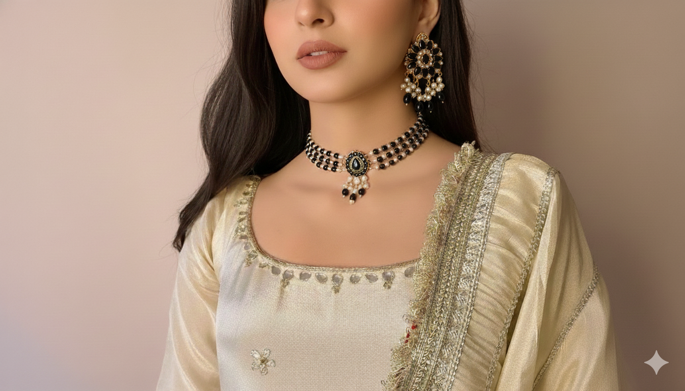 CS-14 Sona Choker - Black