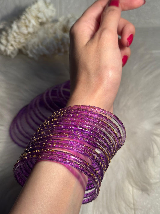 Raindrop bangle (3)- purple