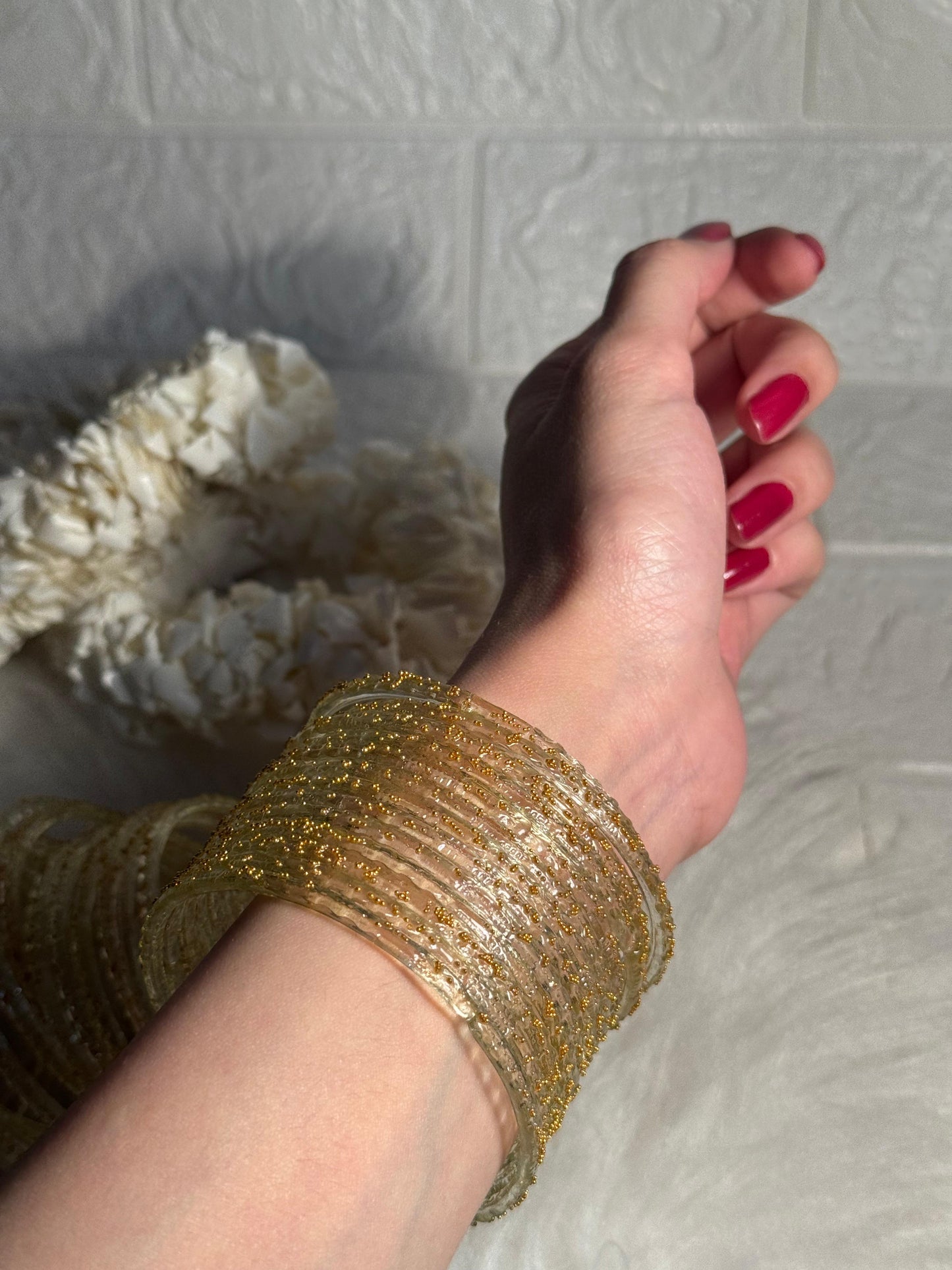 Raindrop bangle (3)- light yellow