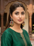 Fatima earring multi and gold(Sheharbano)