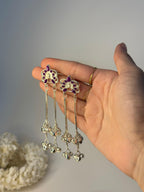 Patang (magenta and silver)