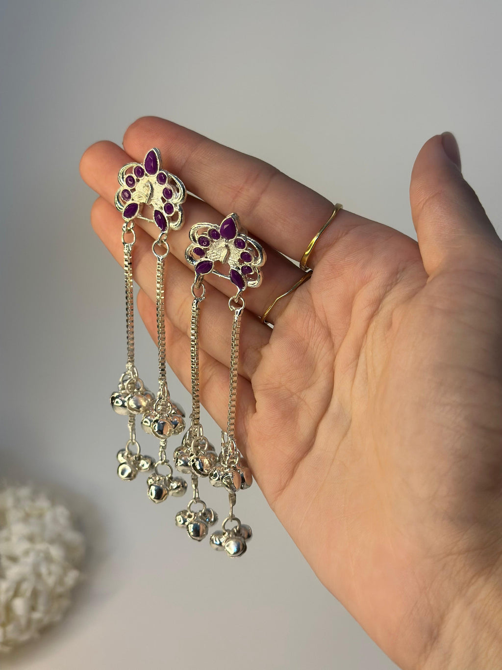 Patang (magenta and silver)