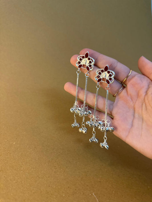 Patang ( maroon and silver)