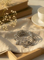 Ghungroo bangles handmade-chand raat collection silver