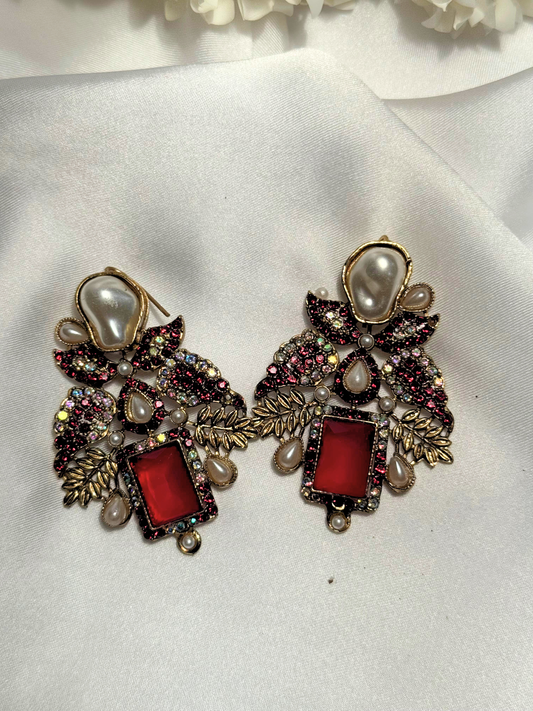 Turkish Earrings - Red