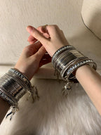 Silver Bangles Sets (both arms)