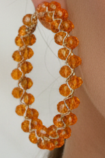 EFS-1 Crystal Hoops (Orange)