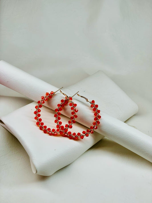EFS-1 Crystal Hoops (orange)