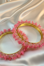 BDS-18 Pearl Beaded Bangles (Pink)