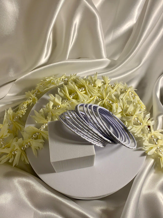 Bangles - White (12 Pcs)