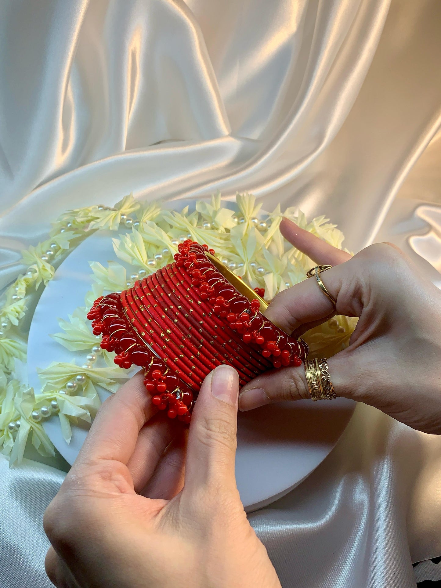 Red Bangles set