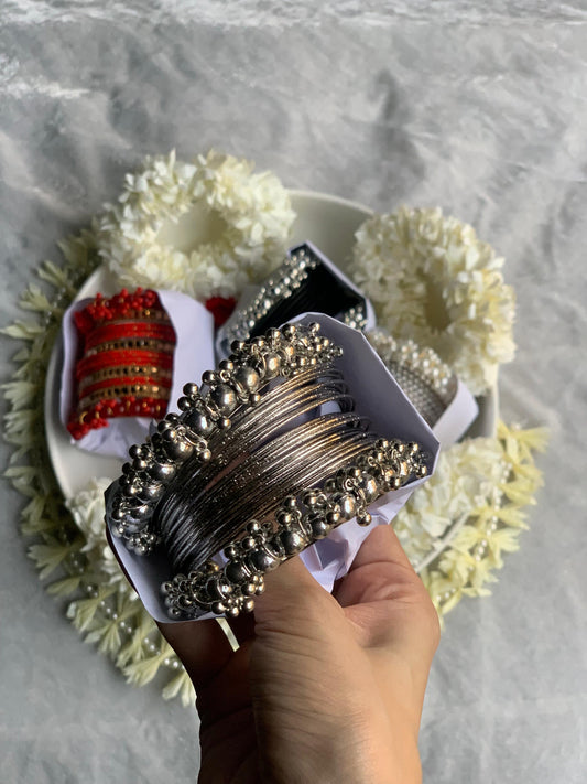 Silver Bangle Set