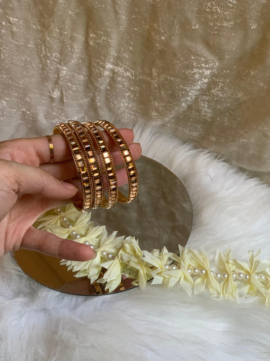 Kundan Gold Karray Set (4 Pcs)