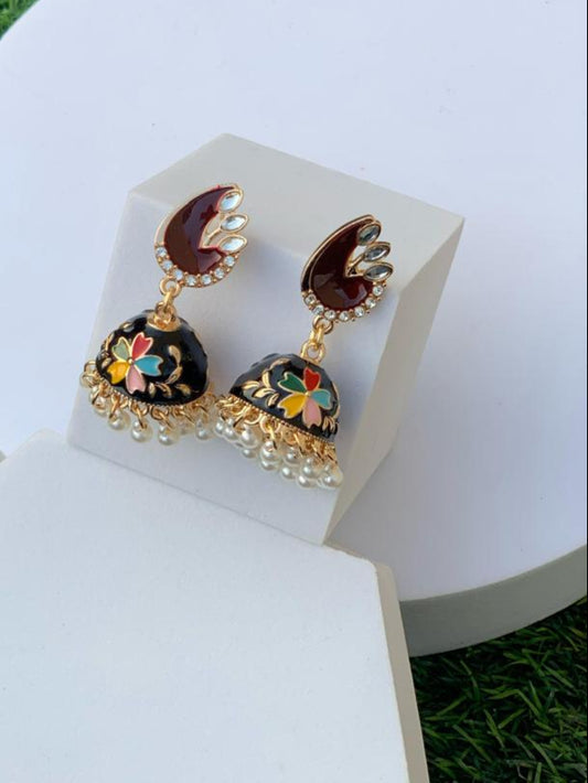 Meena Jhumkay (Multicolor)