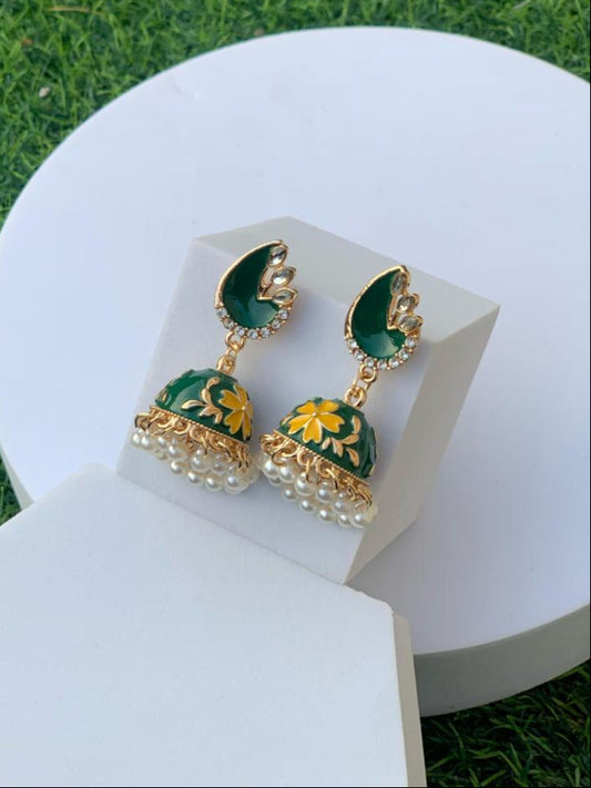Meena Jhumkay (Green)