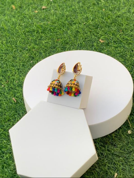 Meena Jhumkay (Multicolor)