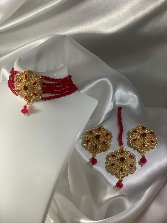 Chameli Set - Red